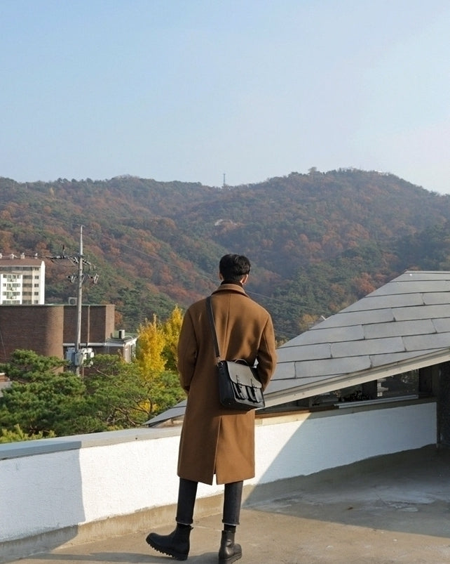 Classic Blend Overcoat Winter Casual Style