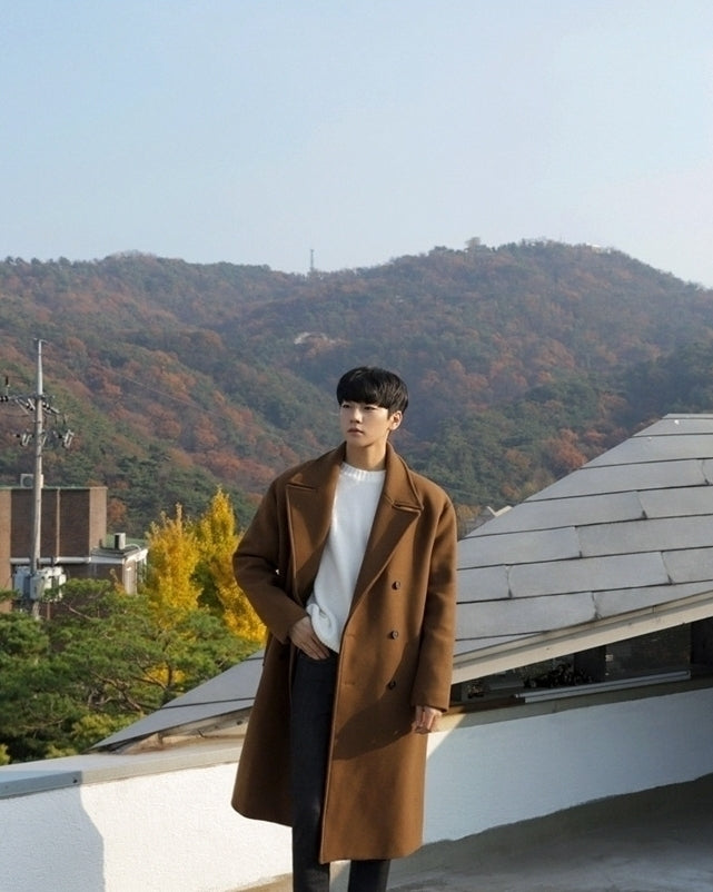 Classic Blend Overcoat Winter Casual Style