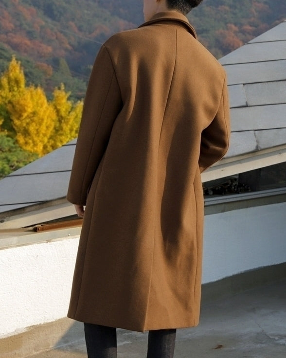 Classic Blend Overcoat Winter Casual Style