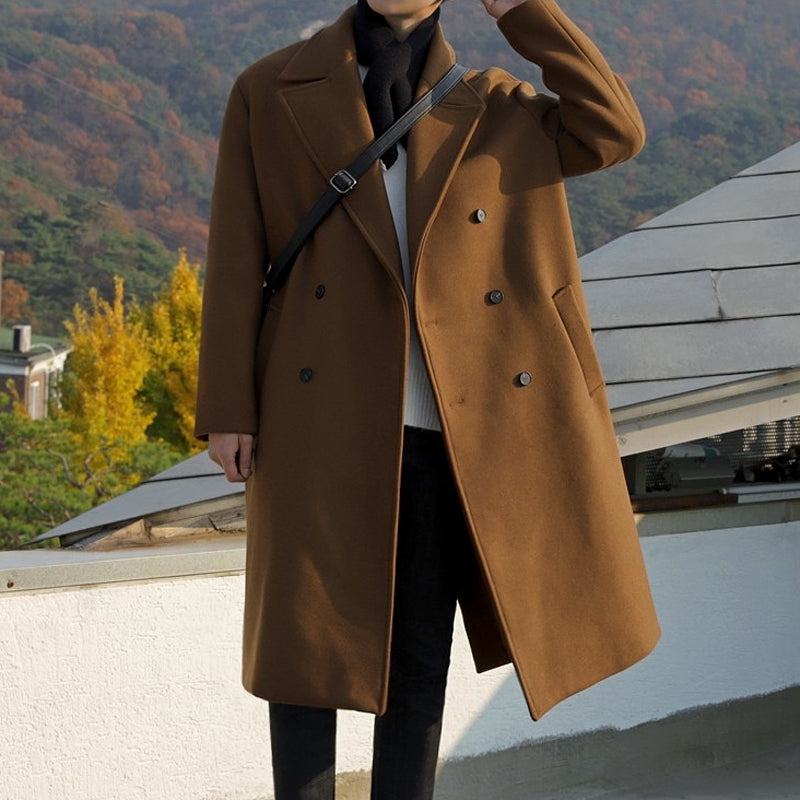 Classic Blend Overcoat Winter Casual Style