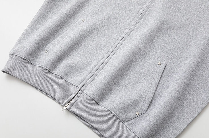 Clean Fit Hooded Zip Up Sweatshirt Jacket