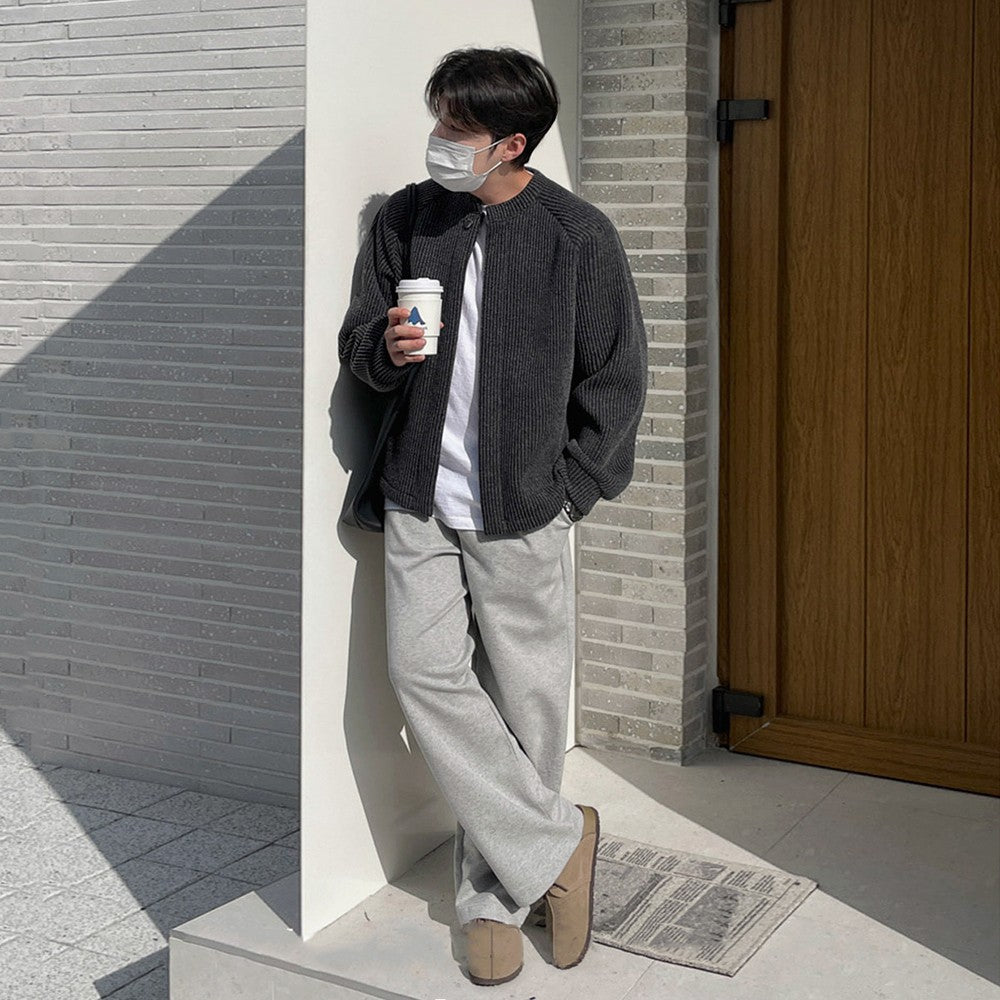 Cleanfit Casual Knit Cardigan Jacket