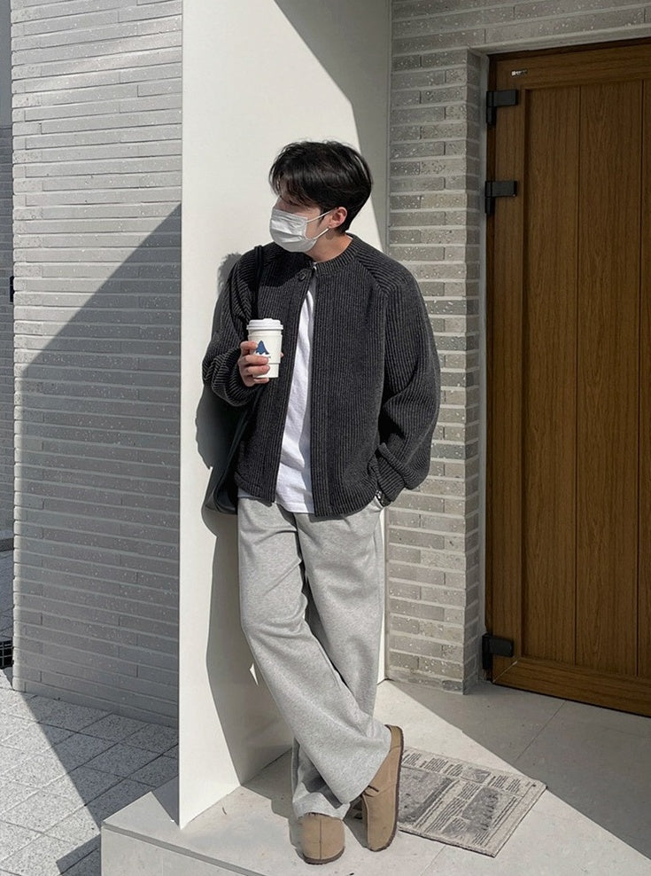 Cleanfit Casual Knit Cardigan Jacket