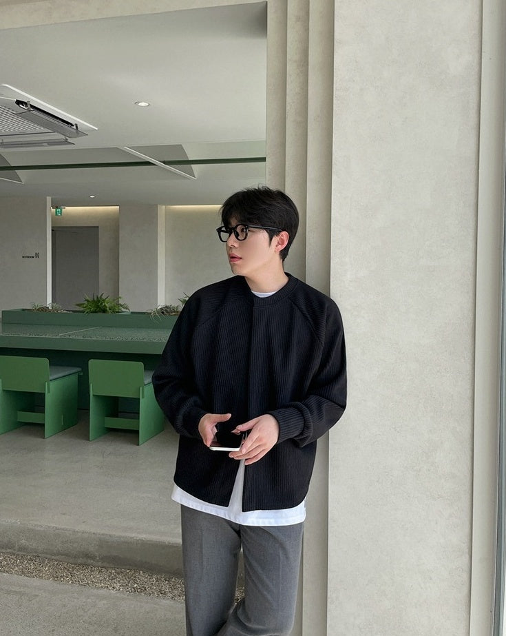 Cleanfit Casual Knit Cardigan Jacket