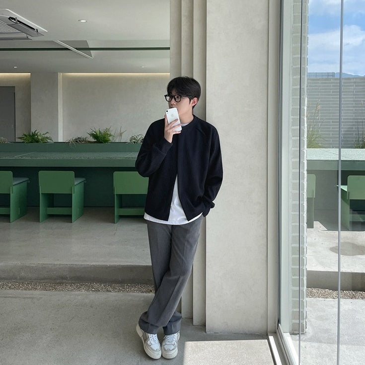 Cleanfit Casual Knit Cardigan Jacket