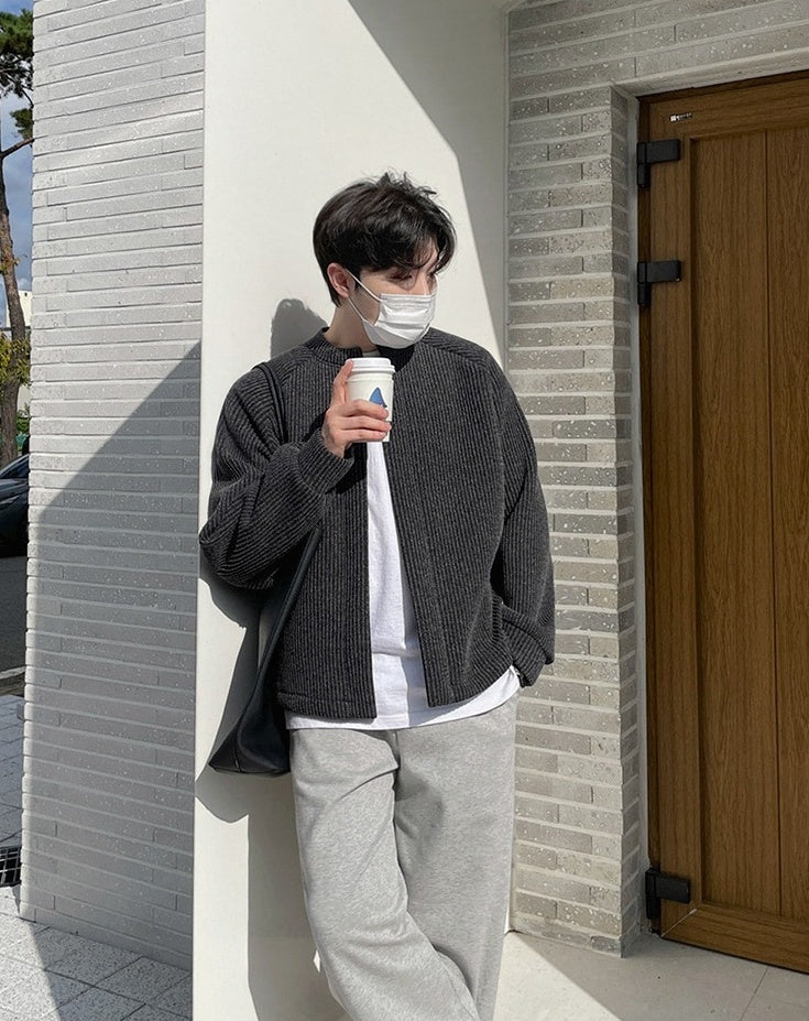 Cleanfit Casual Knit Cardigan Jacket