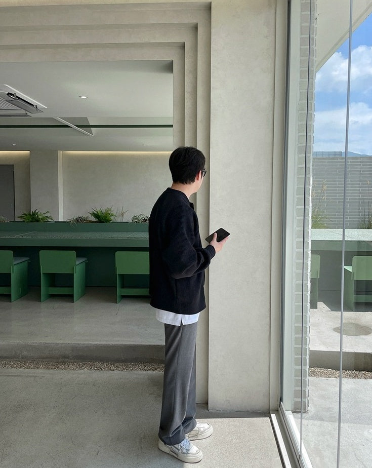 Cleanfit Casual Knit Cardigan Jacket