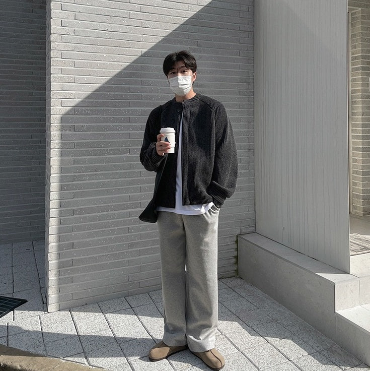 Cleanfit Casual Knit Cardigan Jacket