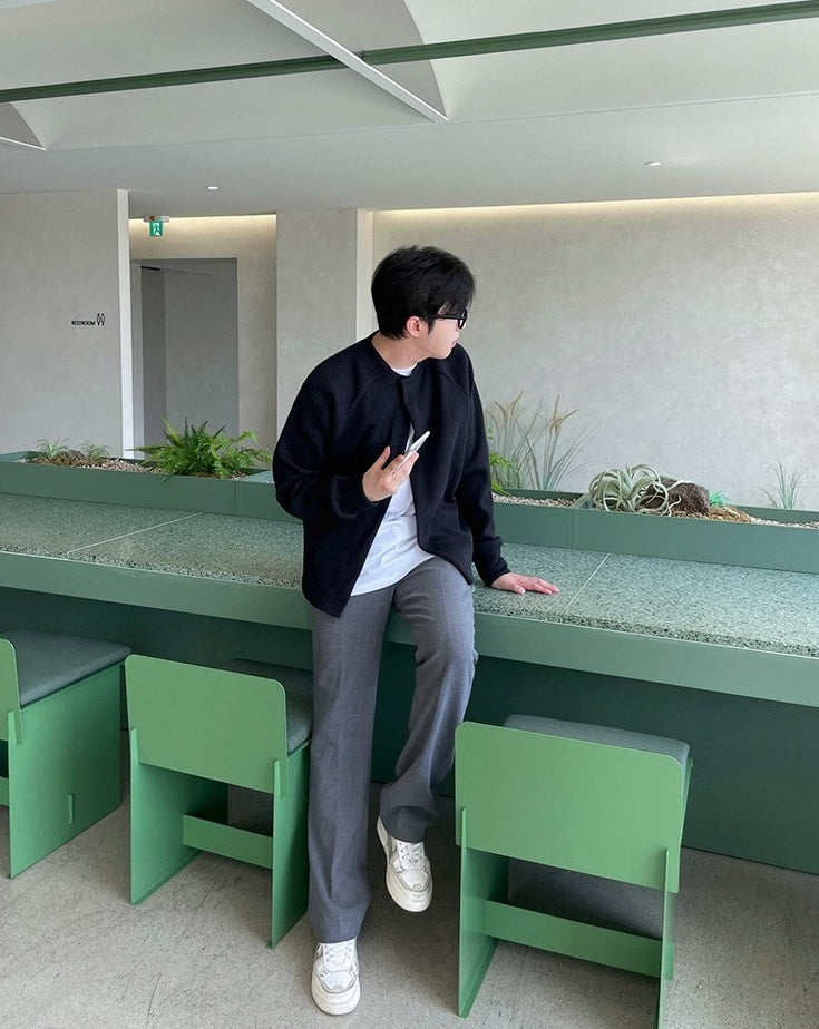 Cleanfit Casual Knit Cardigan Jacket