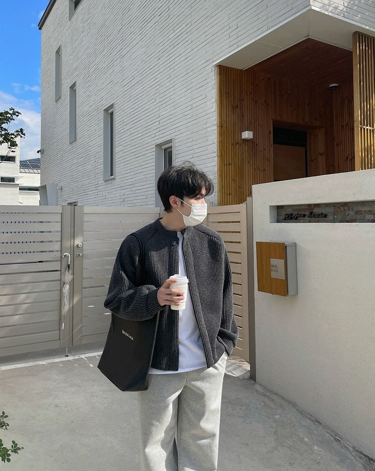 Cleanfit Casual Knit Cardigan Jacket