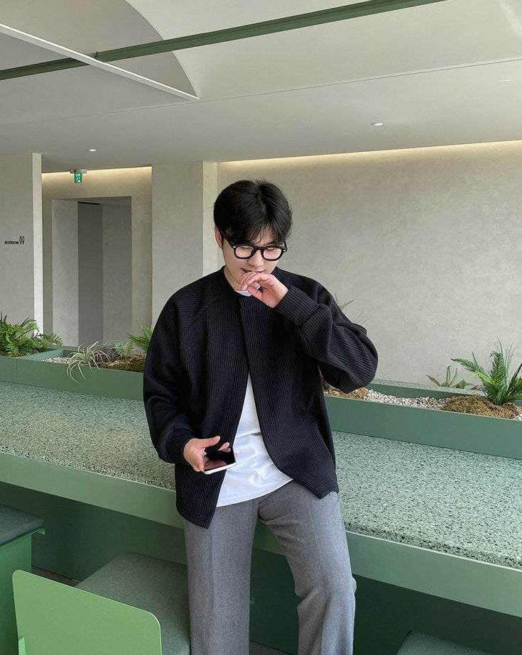 Cleanfit Casual Knit Cardigan Jacket