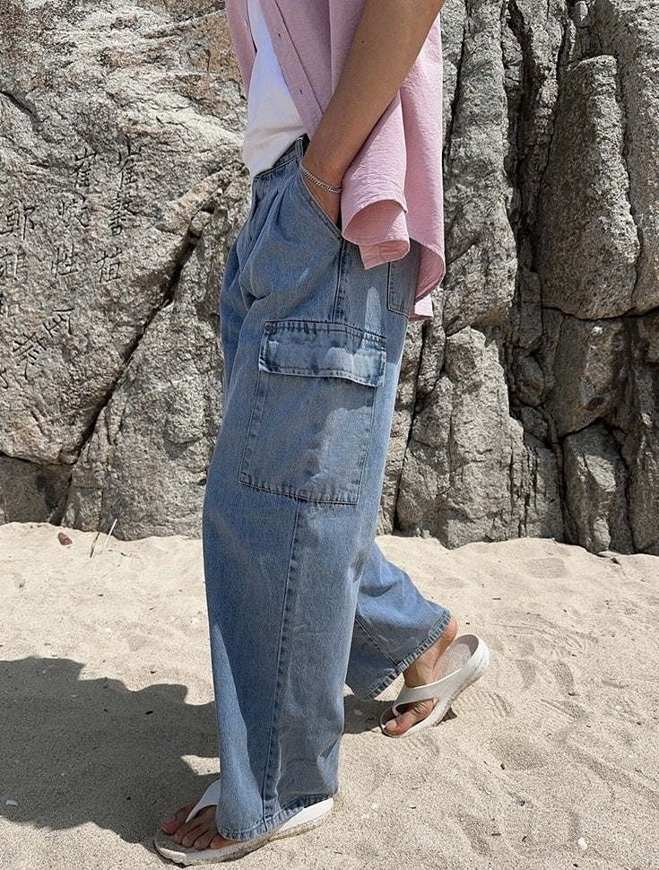 Cleanfit Comfy Wideleg Denim Pants