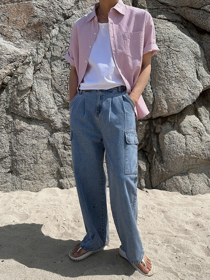 Cleanfit Comfy Wideleg Denim Pants