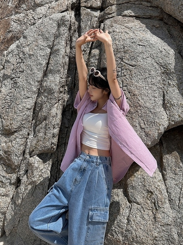 Cleanfit Comfy Wideleg Denim Pants