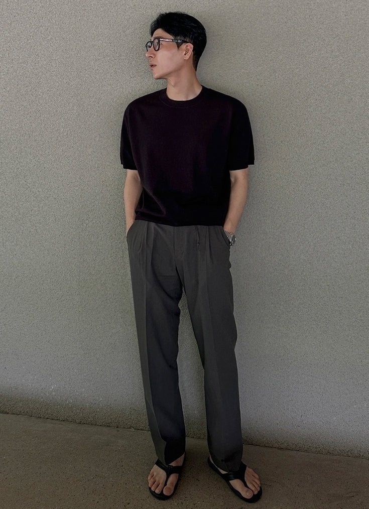 Clean Fit Relaxed Casual Trousers