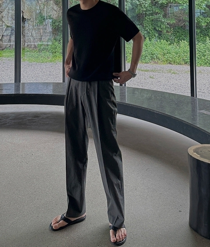 Clean Fit Relaxed Casual Trousers