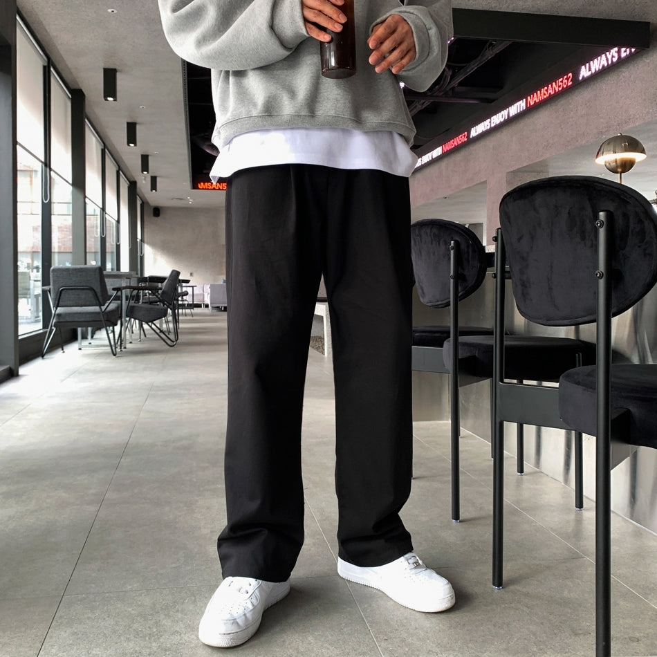 Clean Fit Relaxed Casual Trousers