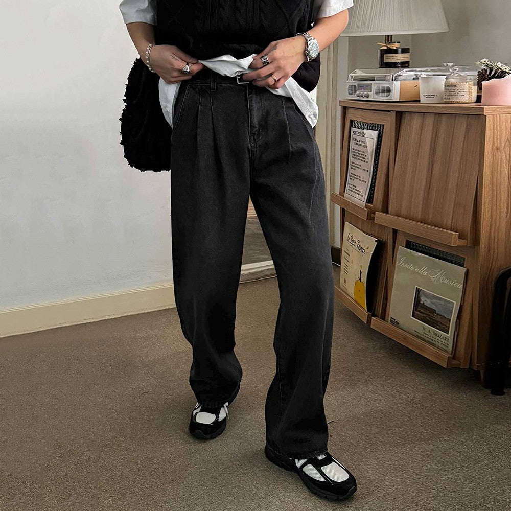 Cleanfit Trendy Wideleg Jeans