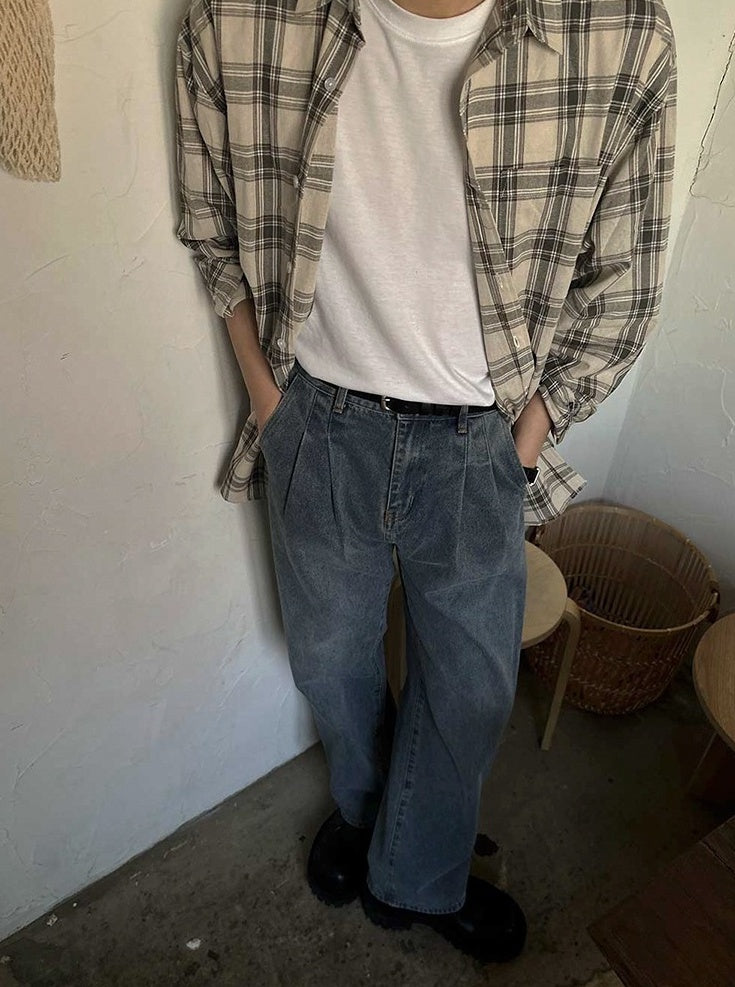 Cleanfit Trendy Wideleg Jeans
