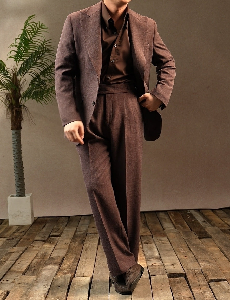 Coffee Brown Collared Shirt