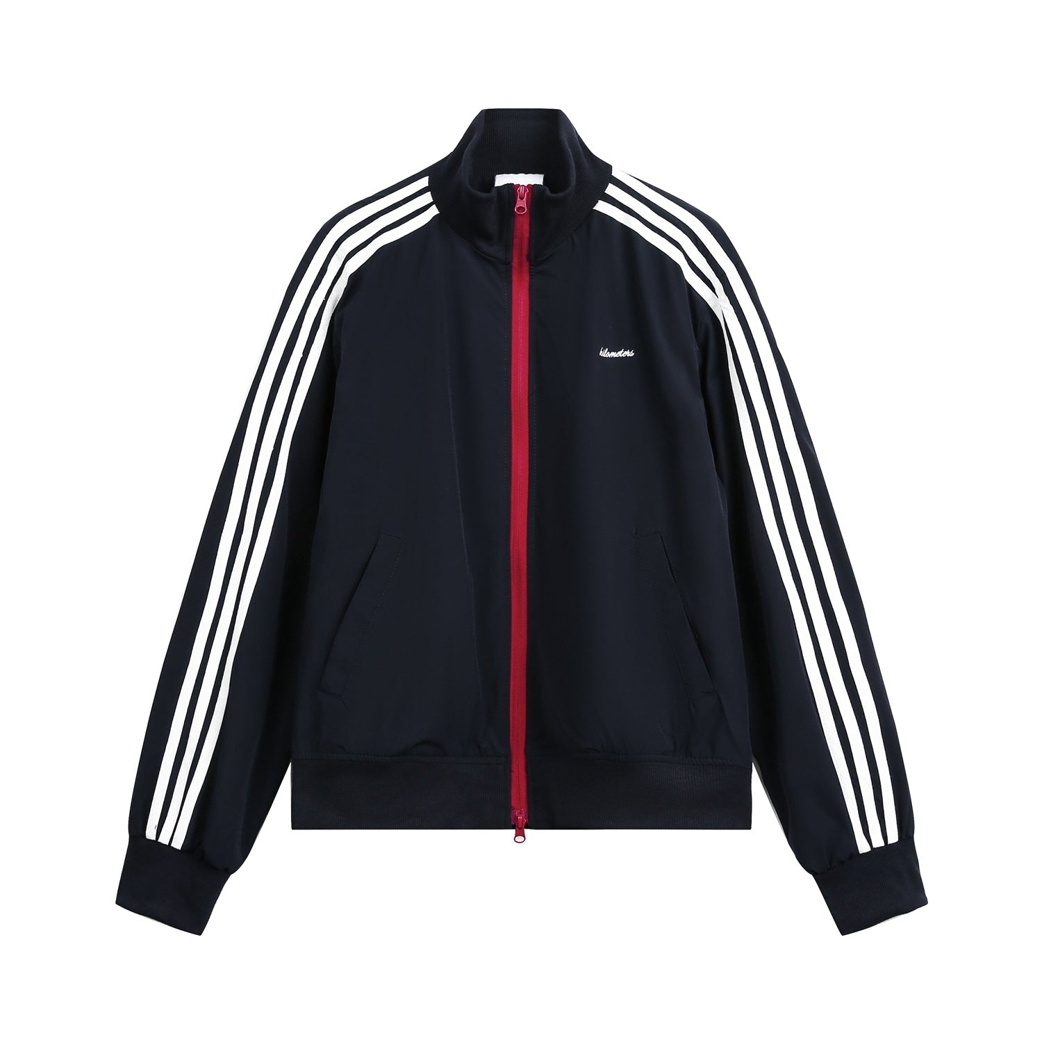 College Style Stand Collar Casual Sports Jacket
