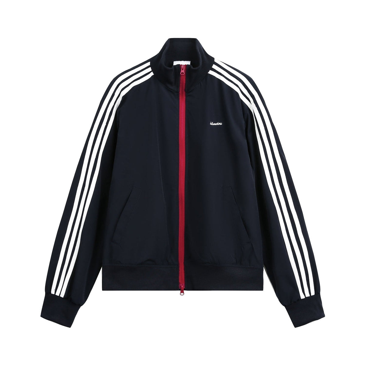 College Style Stand Collar Casual Sports Jacket