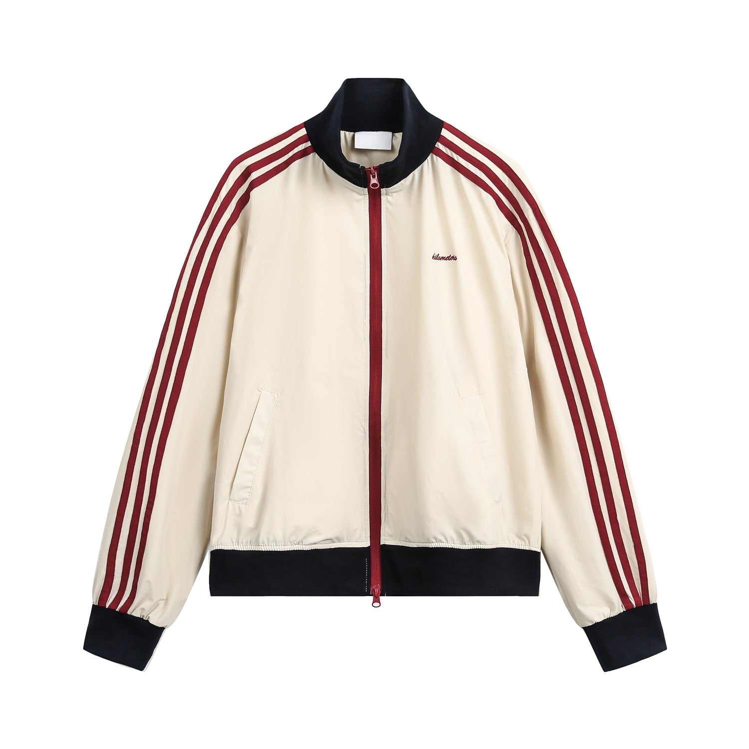 College Style Stand Collar Casual Sports Jacket