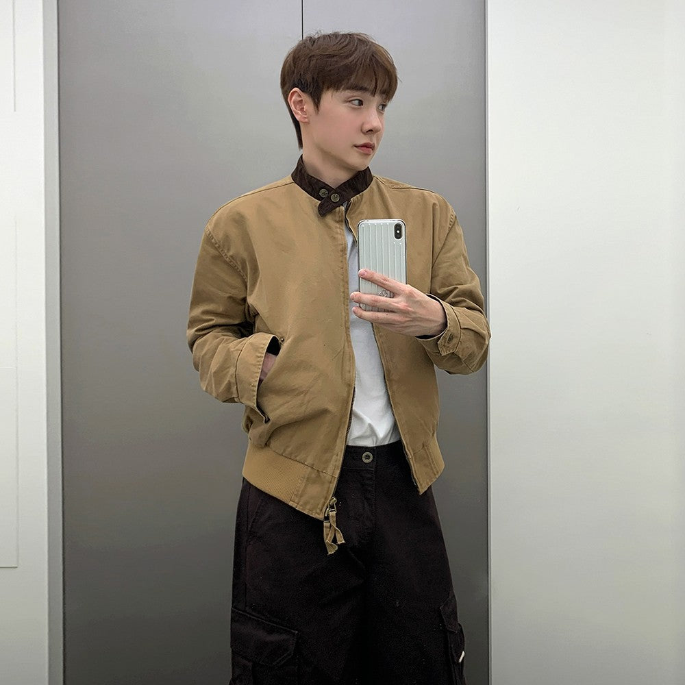 Color Block Casual Trendy Jacket