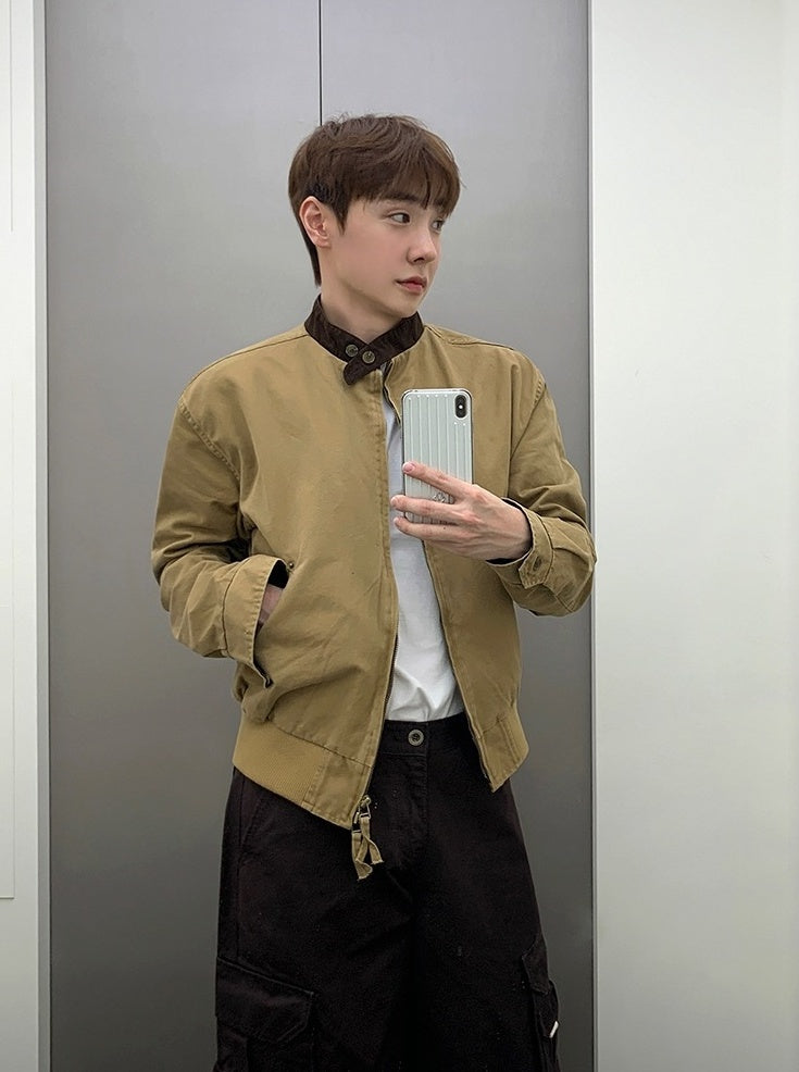 Color Block Casual Trendy Jacket