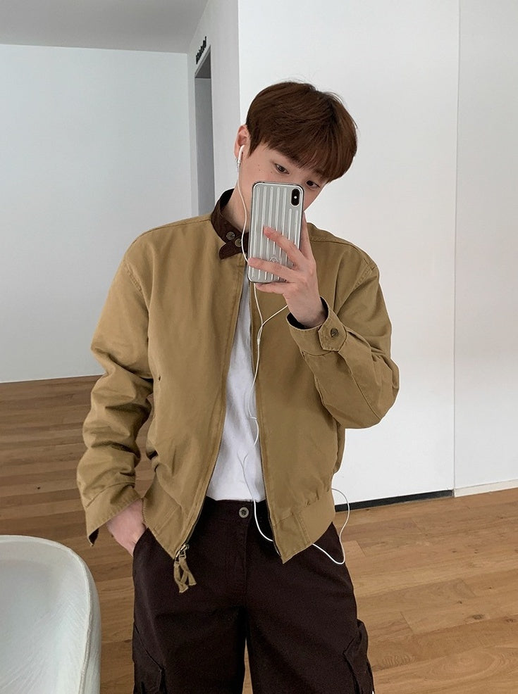 Color Block Casual Trendy Jacket