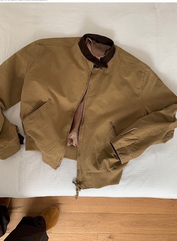 Color Block Casual Trendy Jacket
