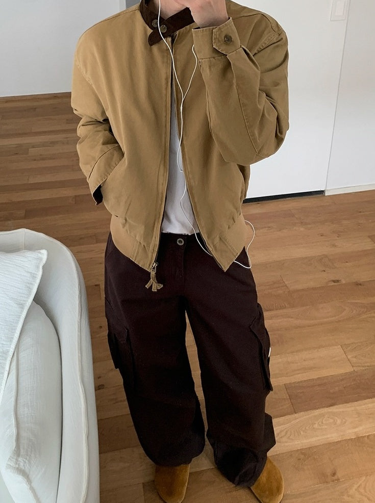 Color Block Casual Trendy Jacket