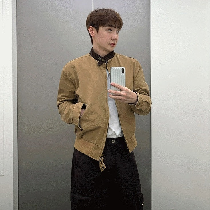 Color Block Casual Trendy Jacket