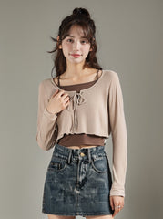 Two-Piece Knit Sweater Set