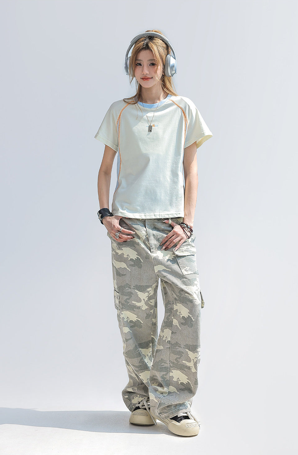 Color Block Patchwork Short Sleeve T Shirt