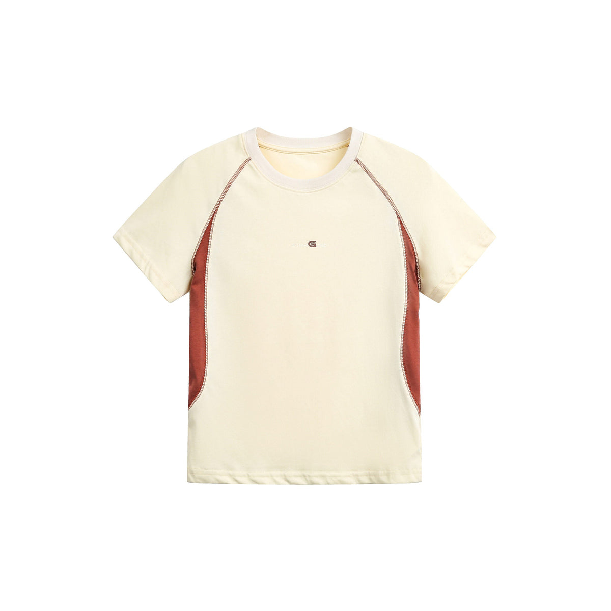 Color Block Patchwork Short Sleeve T Shirt