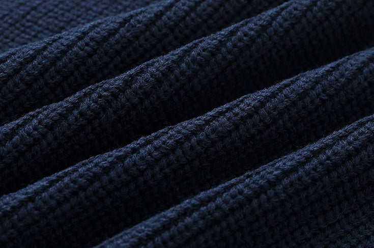 Colorblock Knit Hoodie Sweater