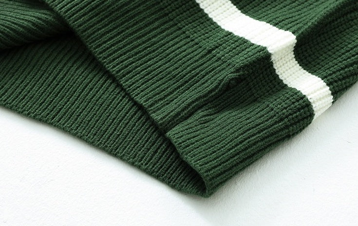 Colorblock Knit Pullover Sweater Casual Top