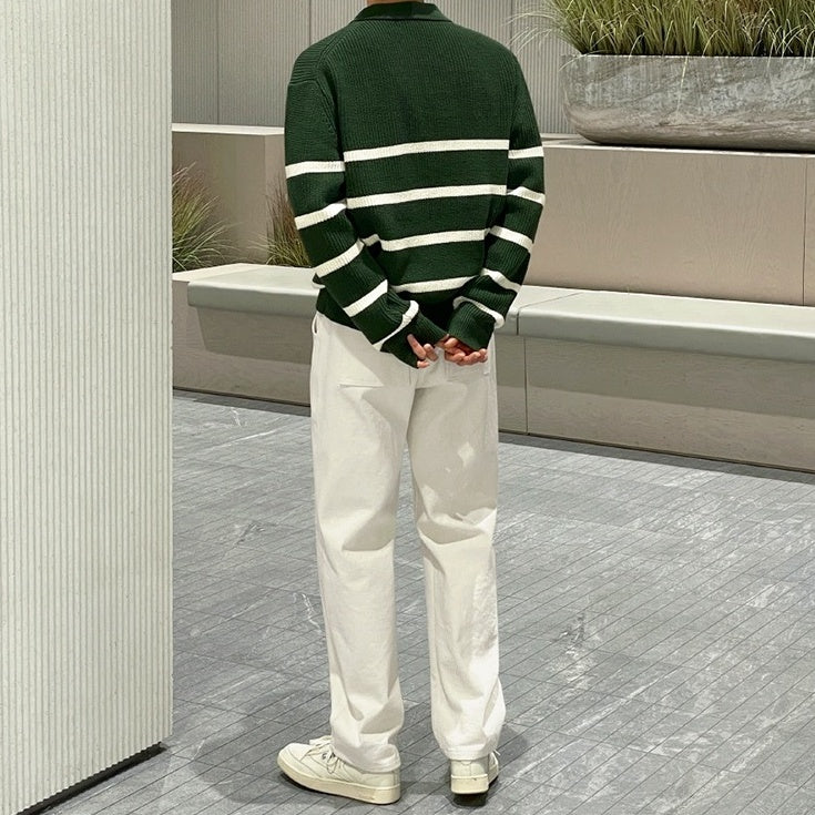 Colorblock Knit Pullover Sweater Casual Top