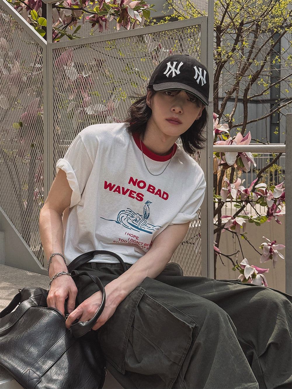 Colorblock Letter Print Short Sleeve T Shirt