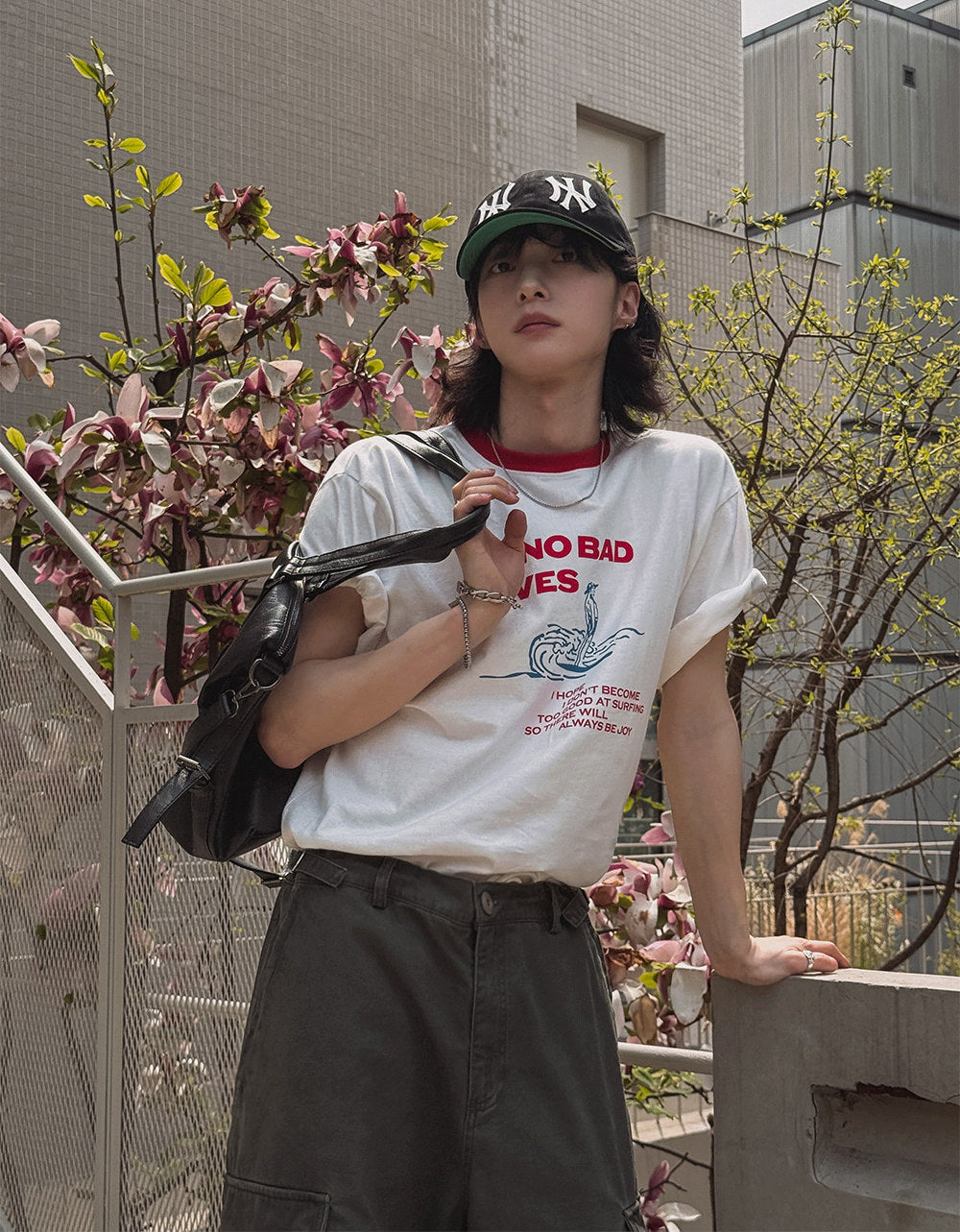Colorblock Letter Print Short Sleeve T Shirt