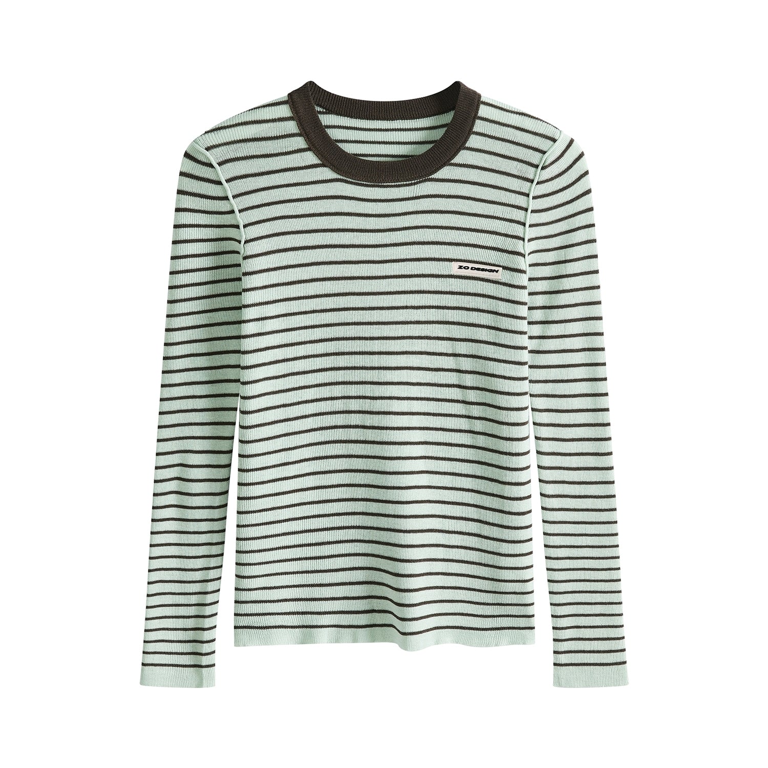 Colorblock Striped Knit Sweater Top