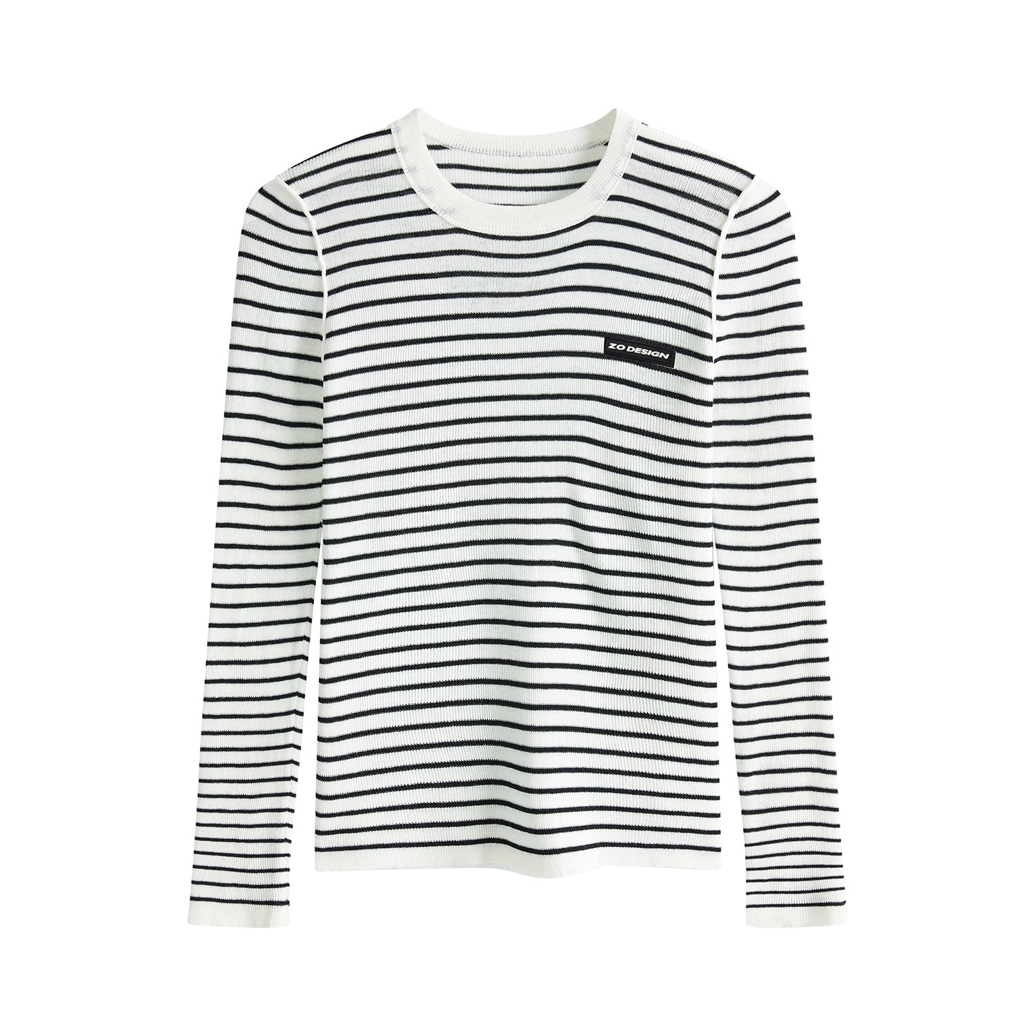 Colorblock Striped Knit Sweater Top
