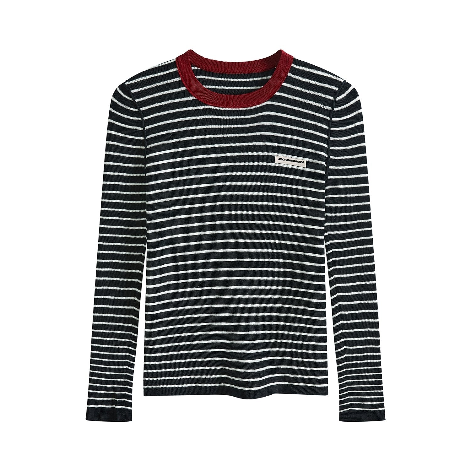 Colorblock Striped Knit Sweater Top
