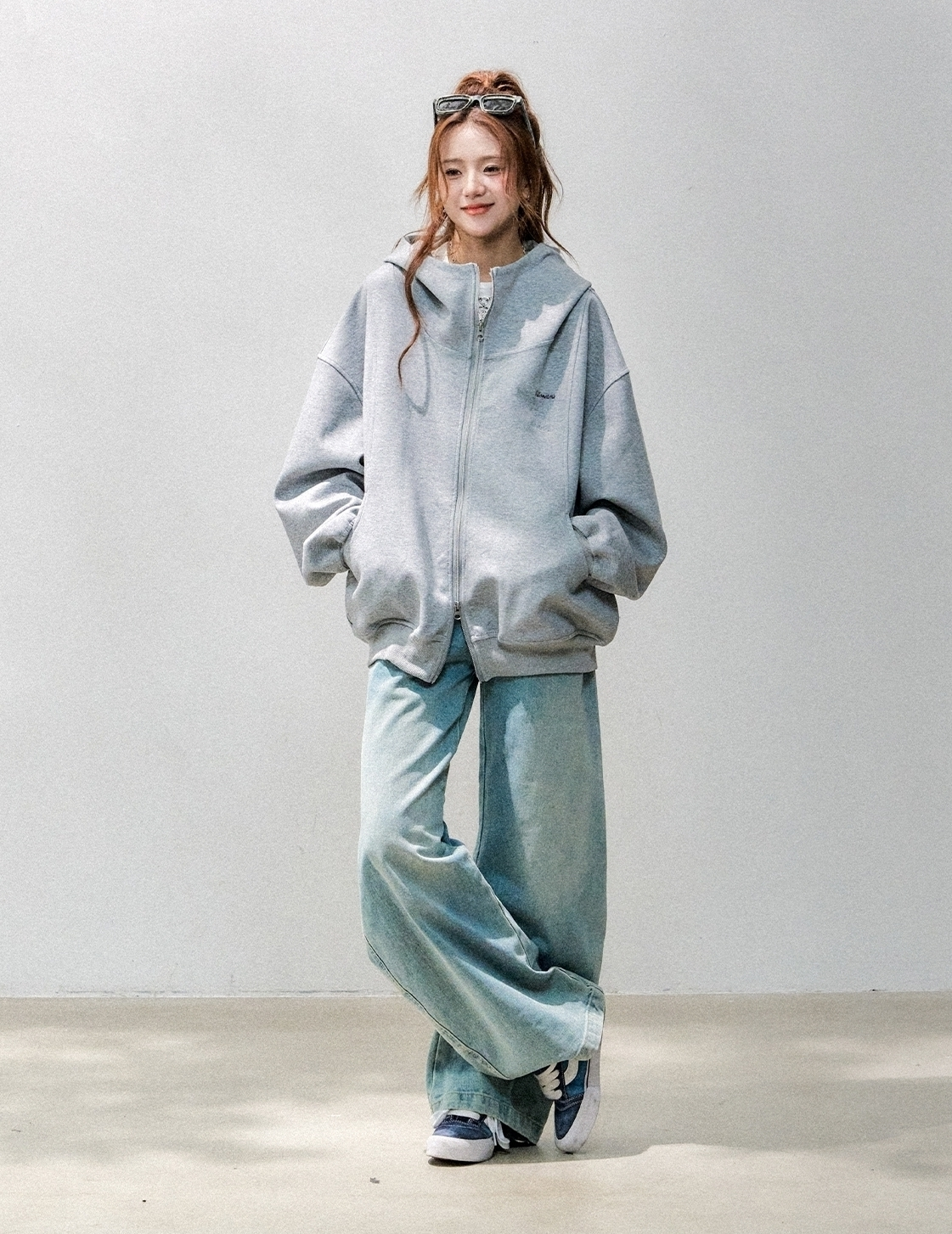 Comfy Air Layer Oversized Sweatshirt Jacket