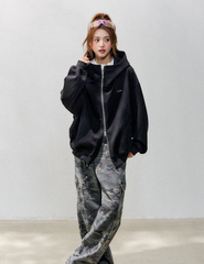 Comfy Air Layer Oversized Sweatshirt Jacket