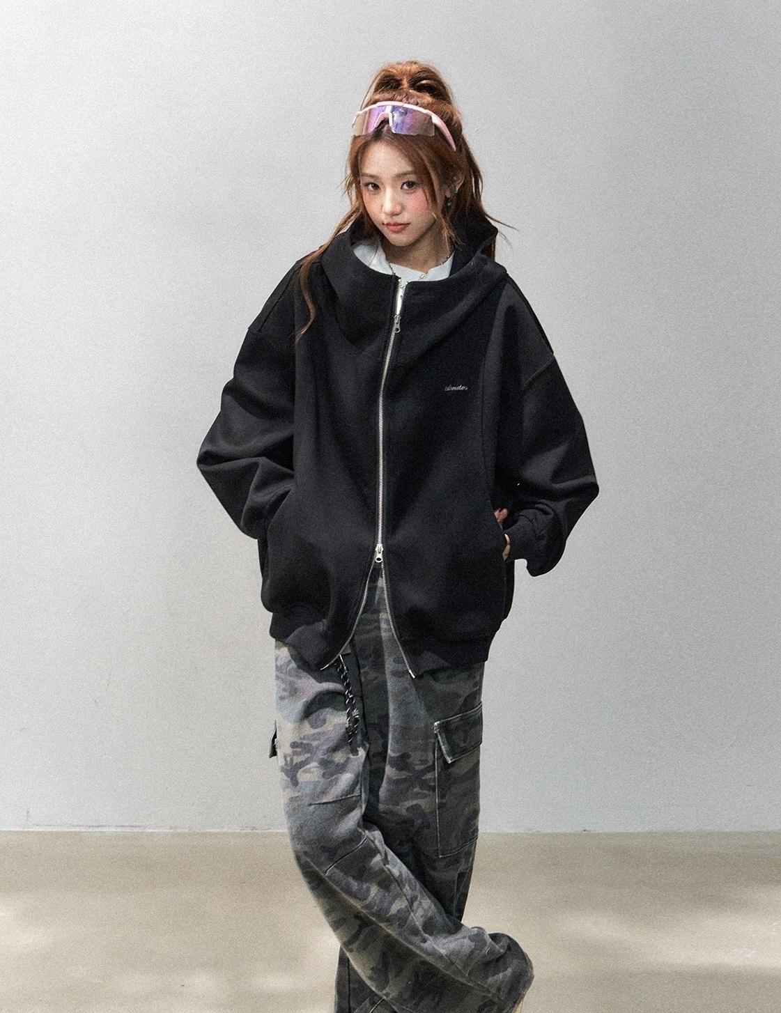 Comfy Air Layer Oversized Sweatshirt Jacket