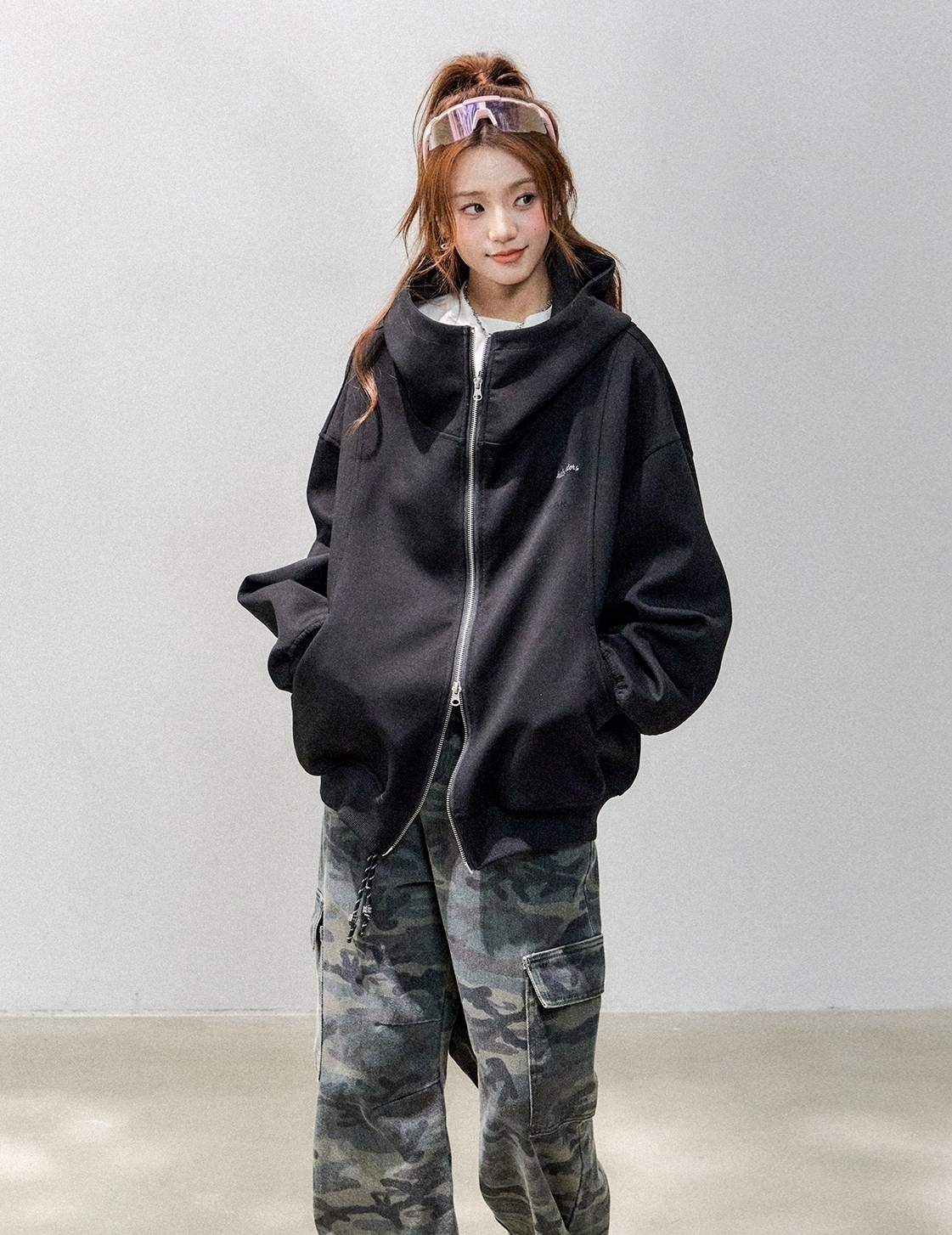 Comfy Air Layer Oversized Sweatshirt Jacket