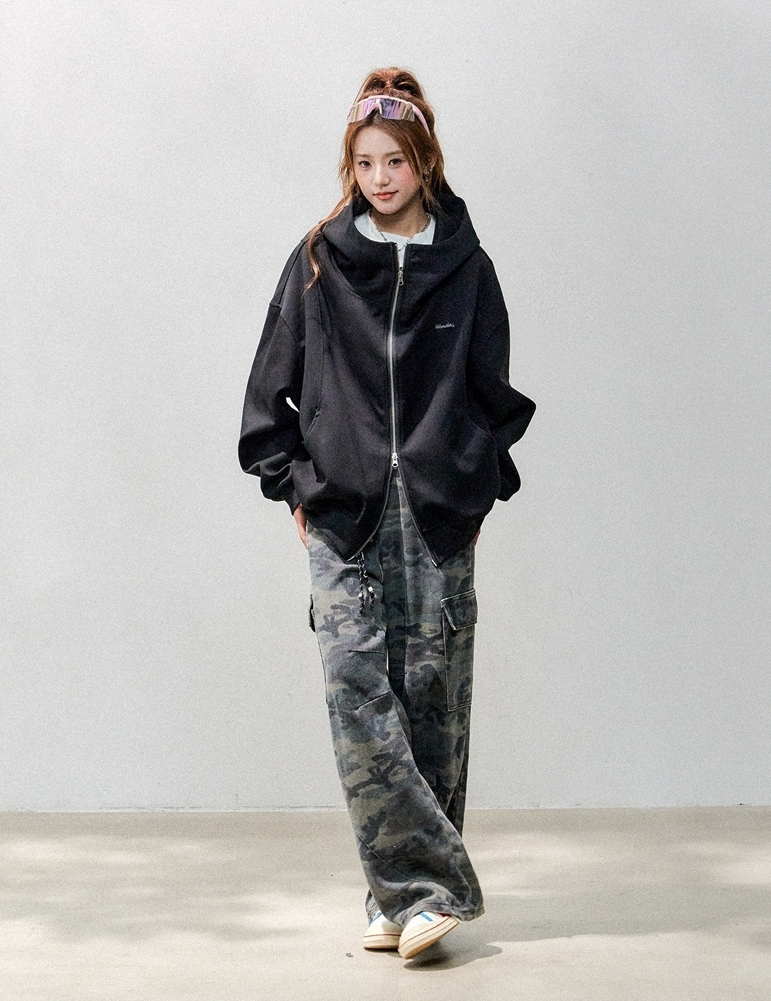 Comfy Air Layer Oversized Sweatshirt Jacket