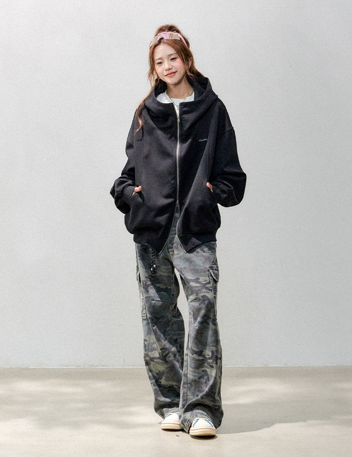 Comfy Air Layer Oversized Sweatshirt Jacket
